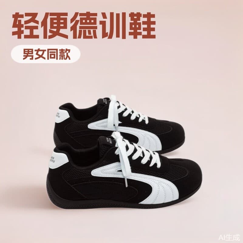 Couple style student moral training shoes, fashionable and versatile, casual, breathable sports shoes, comfortable, lightweight and trendy sports shoes 1