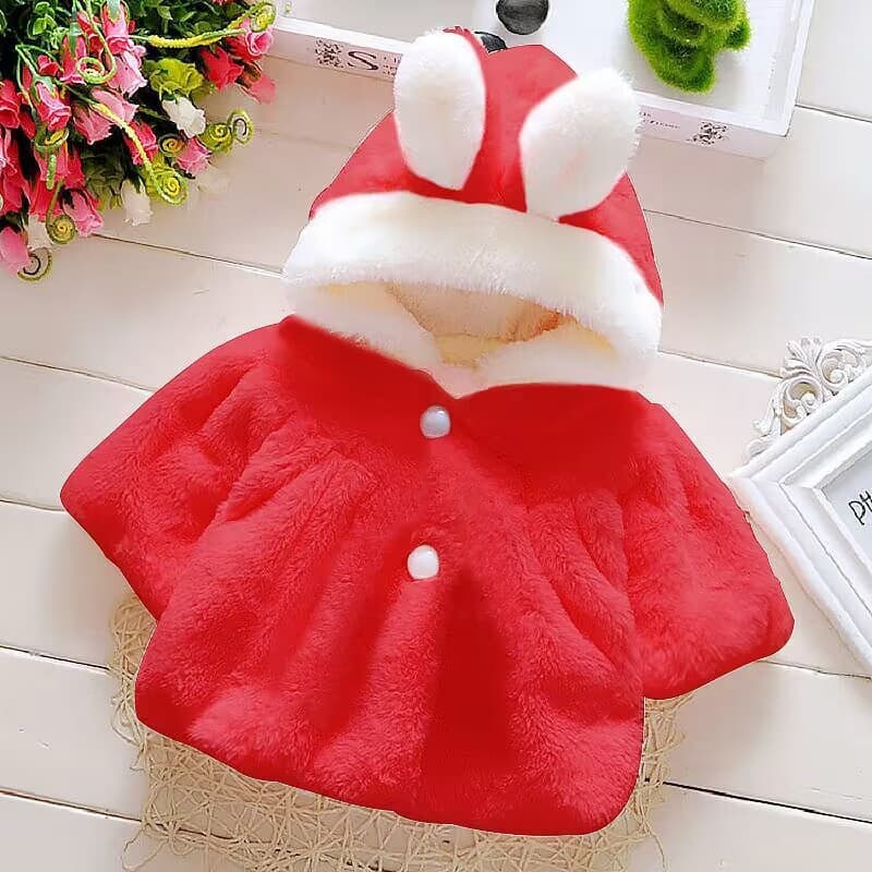 Warm hoody girl's, jacket, keep warm cute trench coat, children's winter overall, western style 3