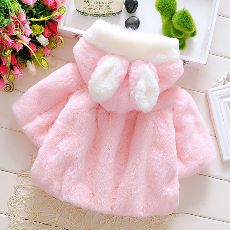 Warm hoody girl's, jacket, keep warm cute trench coat, children's winter overall, western style 4