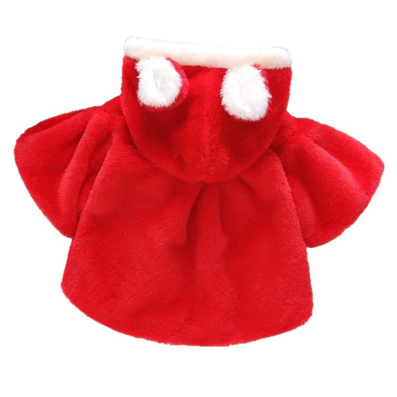 Warm hoody girl's, jacket, keep warm cute trench coat, children's winter overall, western style 5