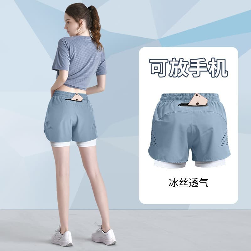 Men's sports shorts, mobile phone protection, quick dry protective underware for gym, trousers for yoga, for running