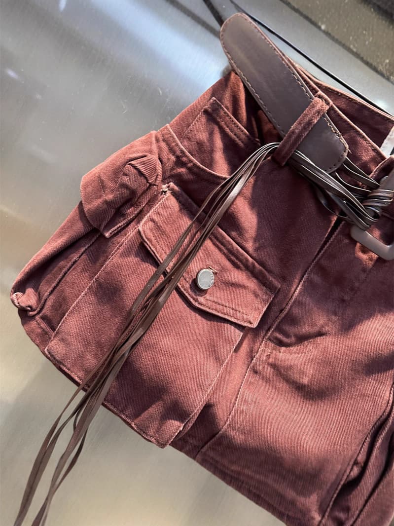 Fashionable demi-season design denim skirt, western style, high-quality style 4