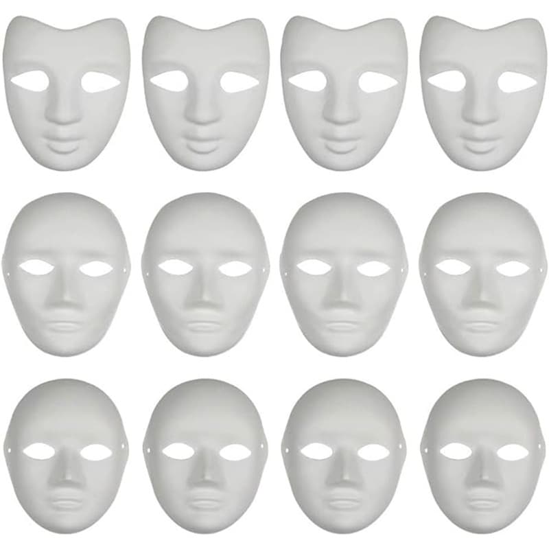 (Cross-border trading), men's women's mask, white set, Amazon, DIY 1