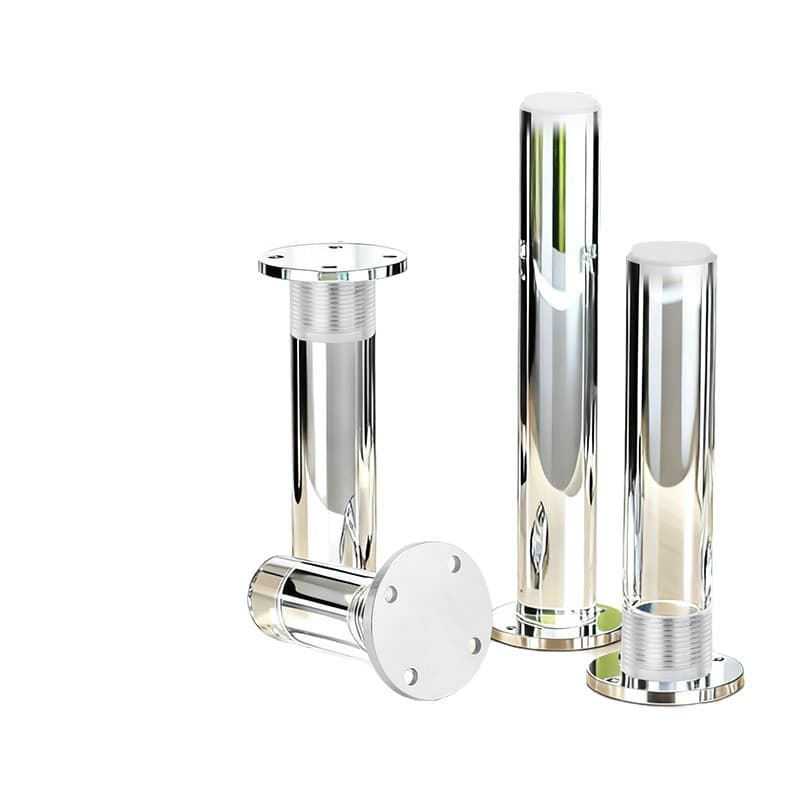 Transparent acrylic support legs TV cabinet suspended support legs furniture heightening feet bathroom cabinet adjustable without punching 5