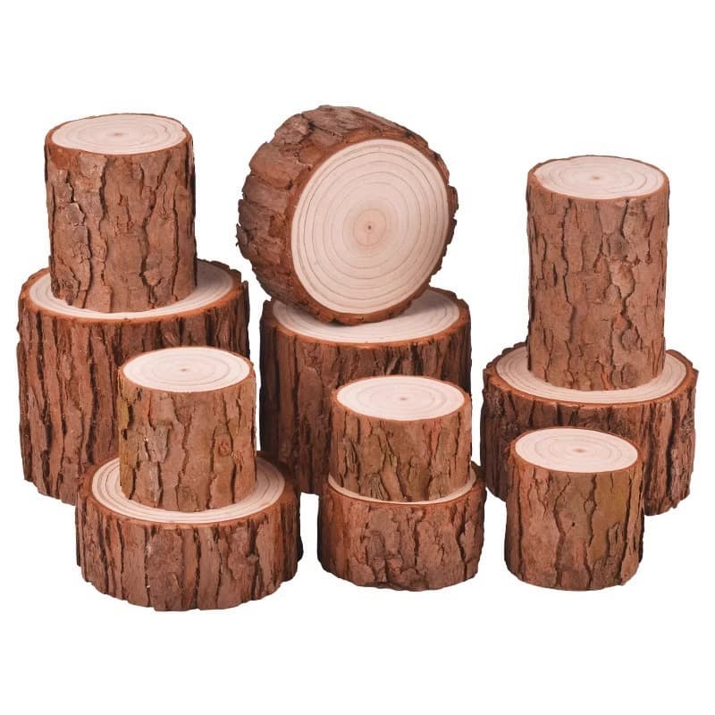 Base ornaments log pier trunk shooting props handmade diy gardening fireplace decoration wooden Christmas tree base 4