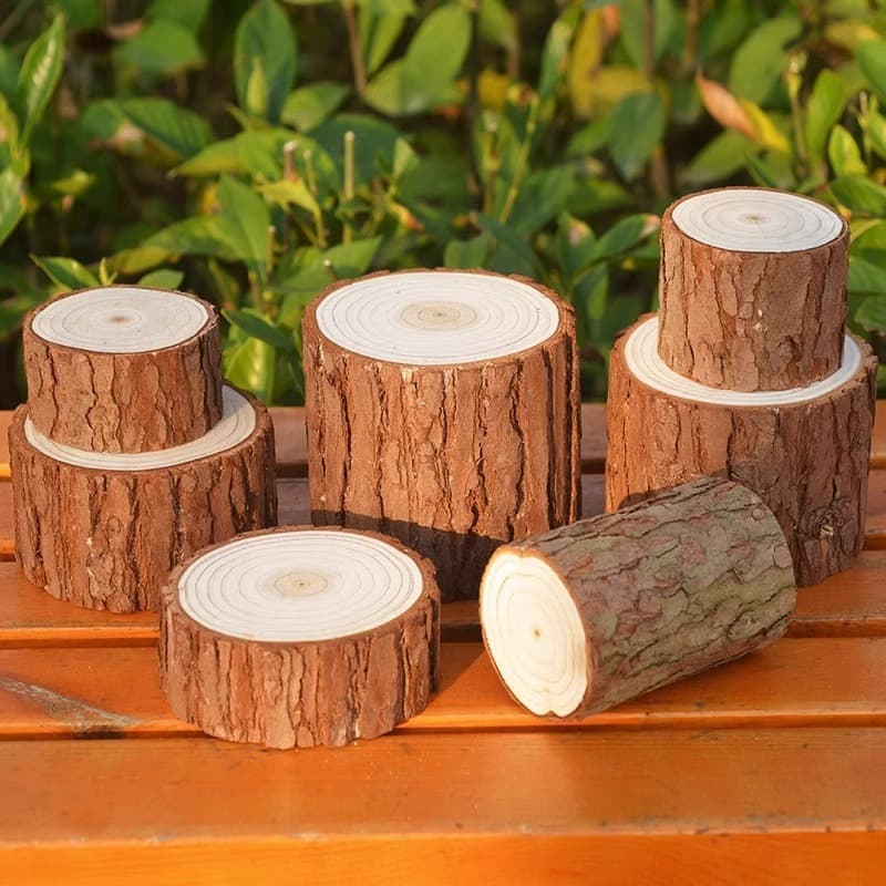 Base ornaments log pier trunk shooting props handmade diy gardening fireplace decoration wooden Christmas tree base