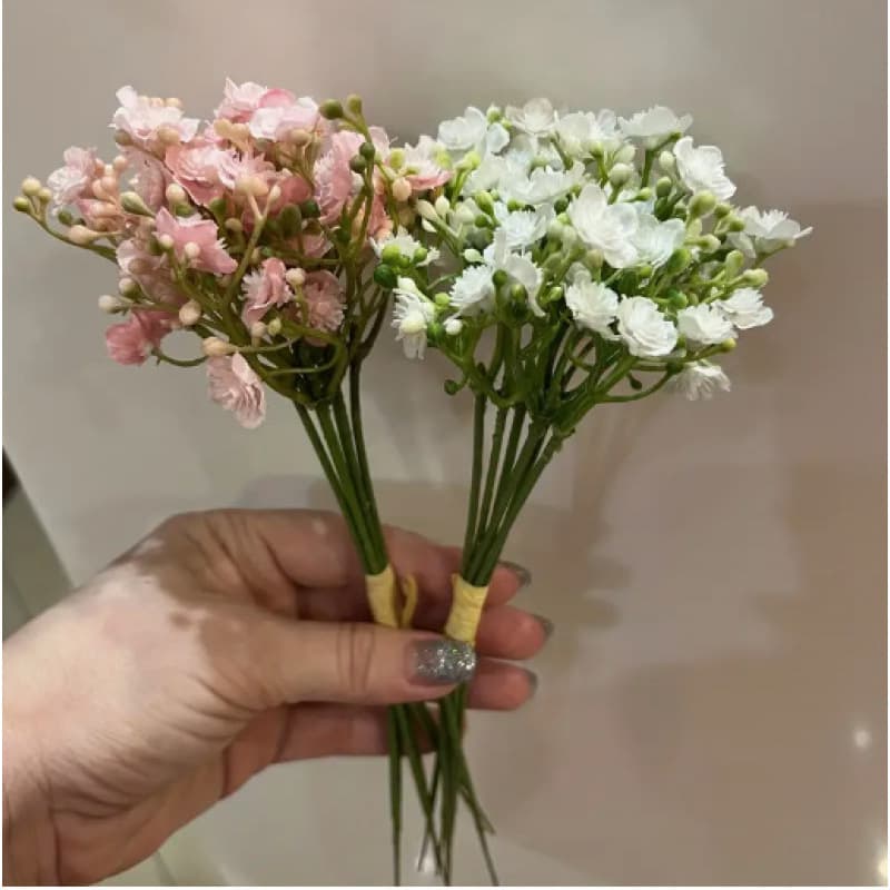 Artificial plastic flowers handmade, fake plant chrysanthemum, floral arrangement wedding home table decoration 4