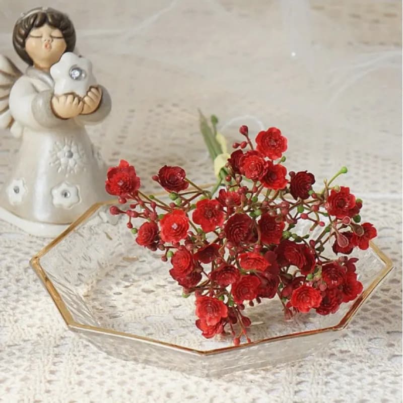 Artificial plastic flowers handmade, fake plant chrysanthemum, floral arrangement wedding home table decoration 7