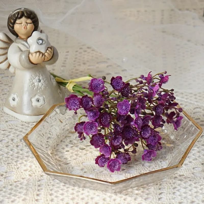 Artificial plastic flowers handmade, fake plant chrysanthemum, floral arrangement wedding home table decoration 10