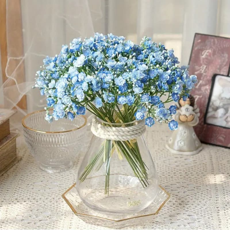 Artificial plastic flowers handmade, fake plant chrysanthemum, floral arrangement wedding home table decoration 1