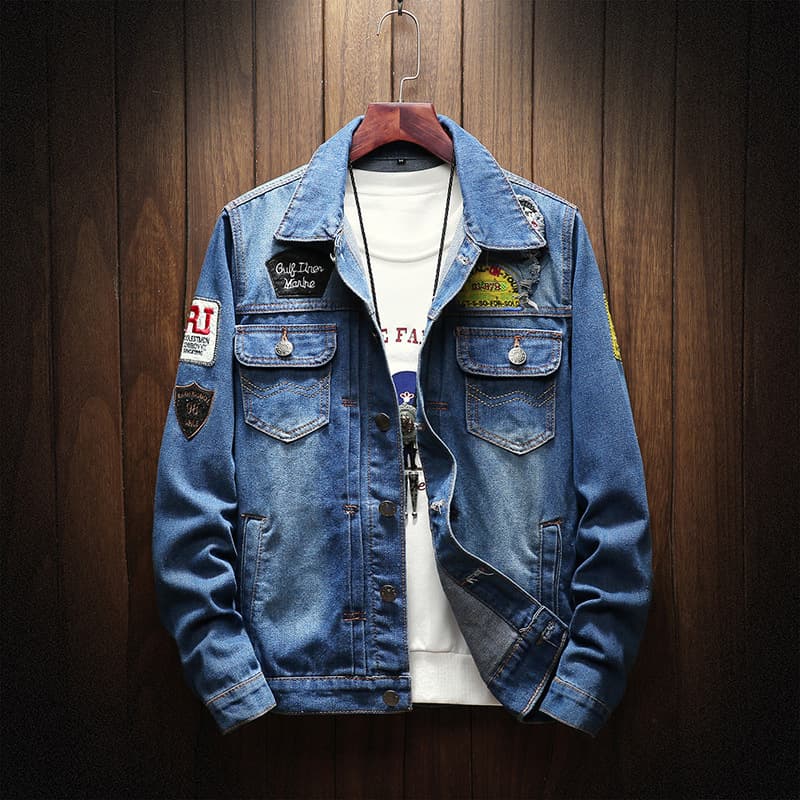 Jacket Mens Denim Jacket Men Jeans Jackets OUTERWEAR DENIM Coat 1