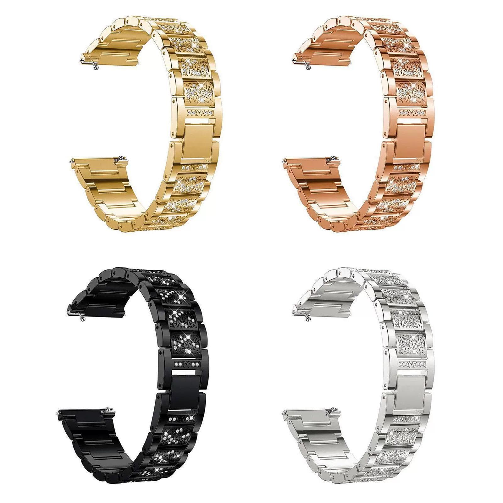22mm is suitable for Fossil, Xiaomi, Huawei, Garmin, Amazfit and other universal diamond-encrusted jewelry straps. 2