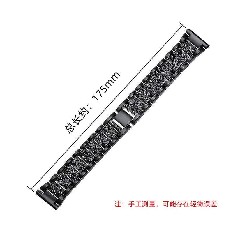 22mm is suitable for Fossil, Xiaomi, Huawei, Garmin, Amazfit and other universal diamond-encrusted jewelry straps. 3