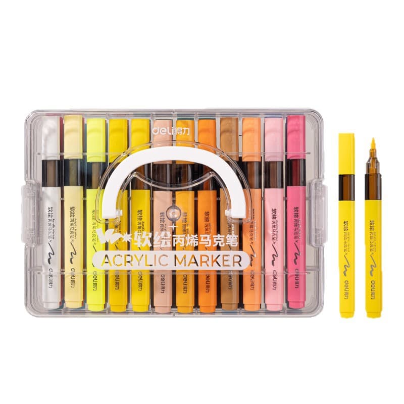 Deli Acrylic, Marker, Watercolour, Crayons and Coloring Book Set 5