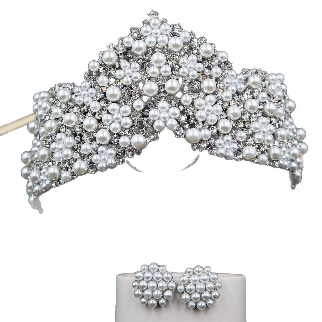 Korean tiara for bride, wedding dress, accessory, crown 5