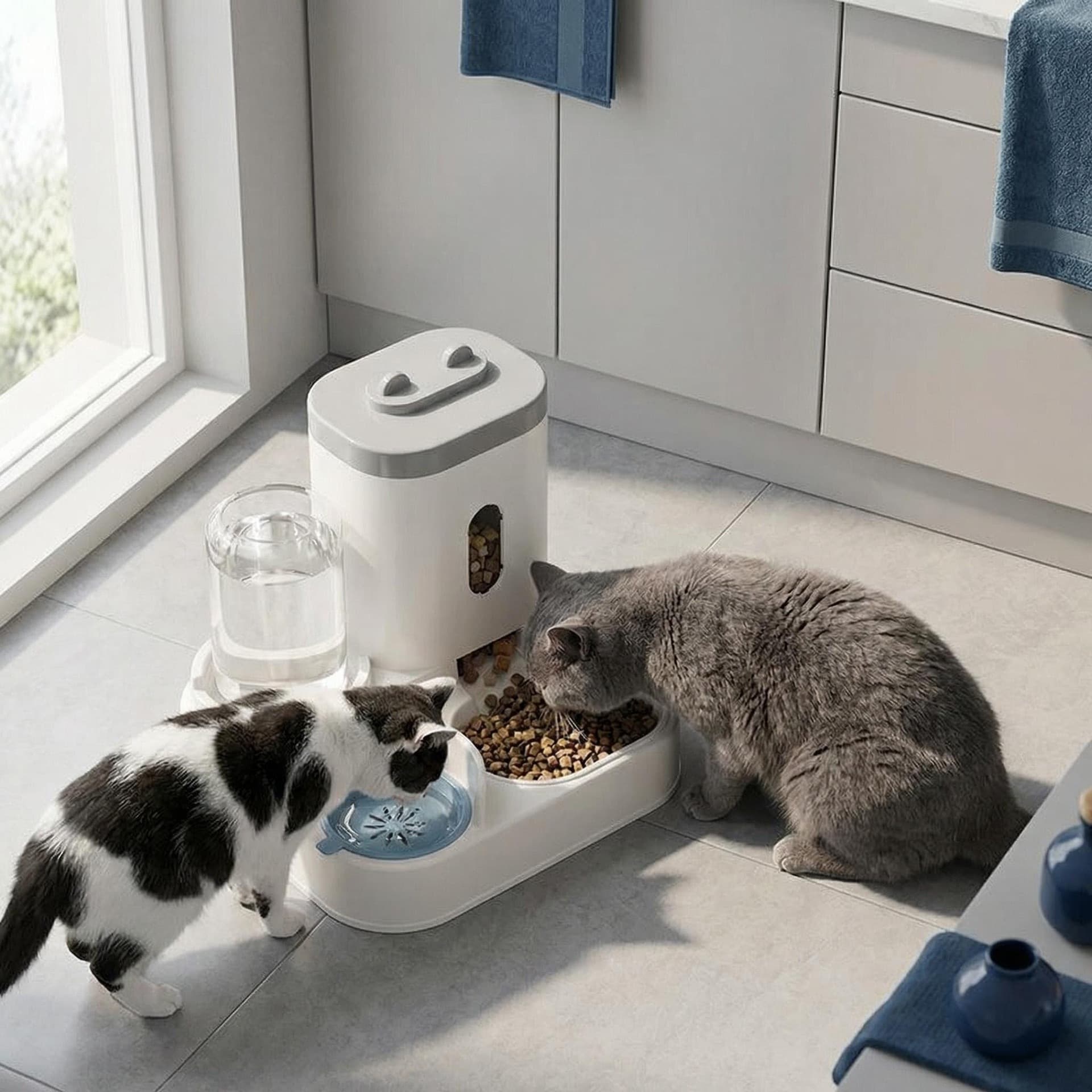 Carefully selected cat bowls, dog bowls, cat food bowls, cat food and cat food automatic feeders and drinking water integrated cat bowls, pet drinking water bowls 3