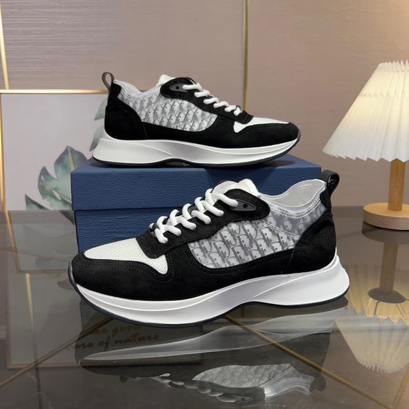 High-quality B25 shoes Alphabet low-top men's shoes presbyopic embroidery thick-soled fashion sports and casual shoes 2