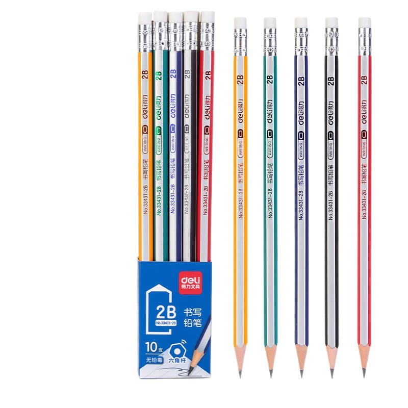 Pencil for students, children's hexagonal eraser for kindergarten 5
