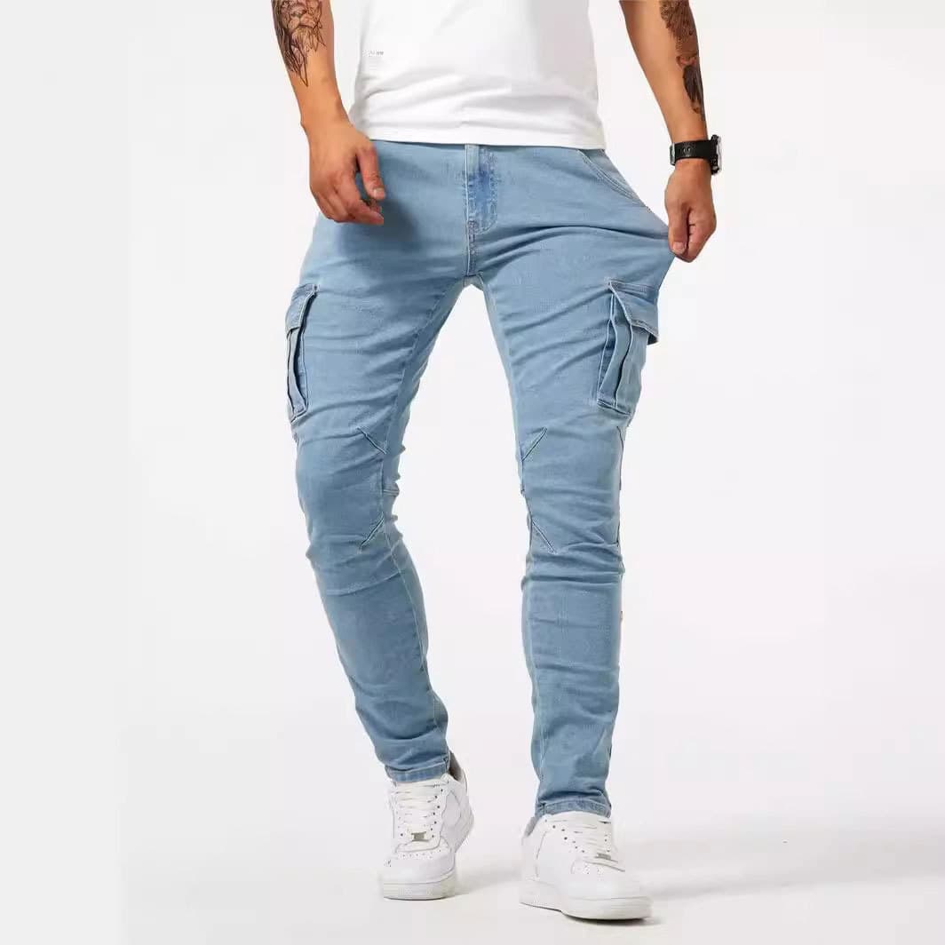 (Cross-border trading), denim trousers for leisure, Aliexpress, Amazon 1