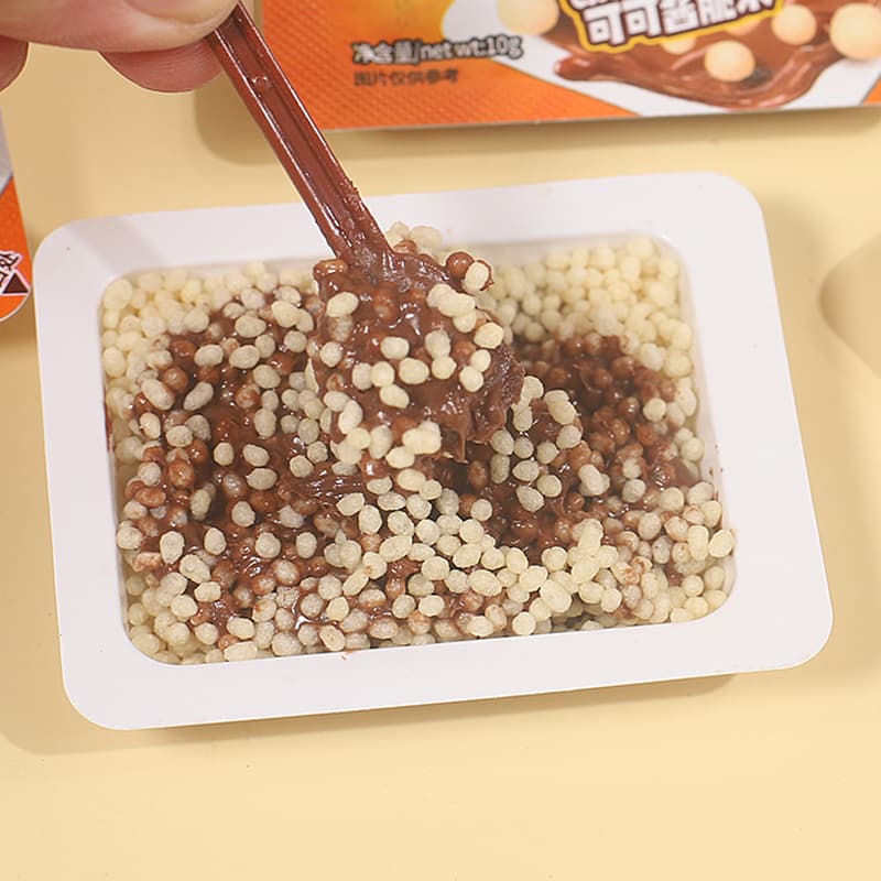 Cocoa Sauce Crispy Rice Chocolate Independent Snack Packs 4