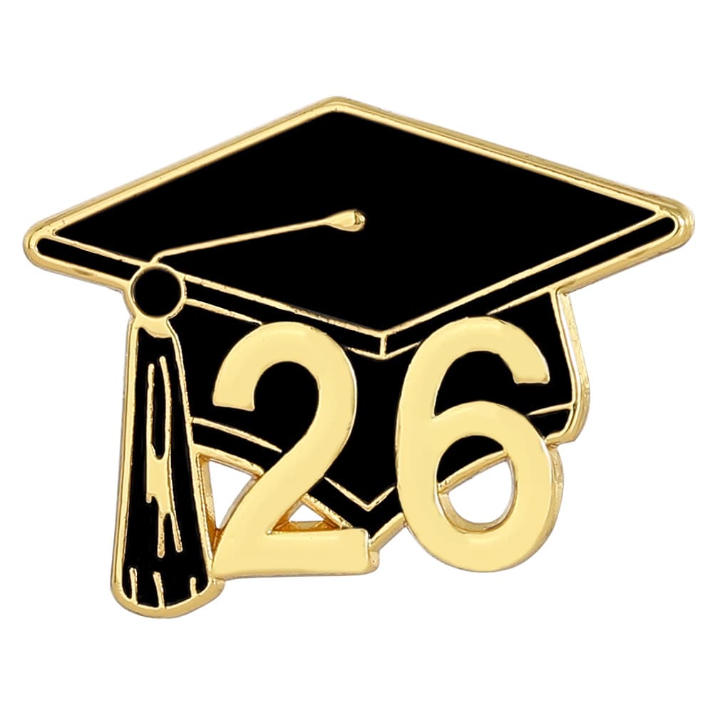 2026 Graduation Season Doctoral Hat Badge Metal Alloy Dripping Bachelor's Hat Commemorative Gift Student Gift Brooch 3