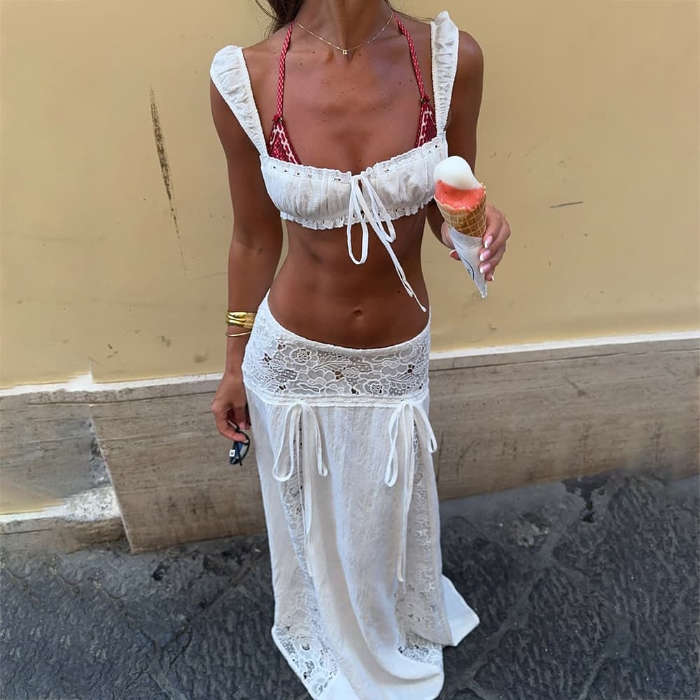 (Cross-border trading), sexy beach dress, swimwear, set, 2026 years, European style, sun protection 1