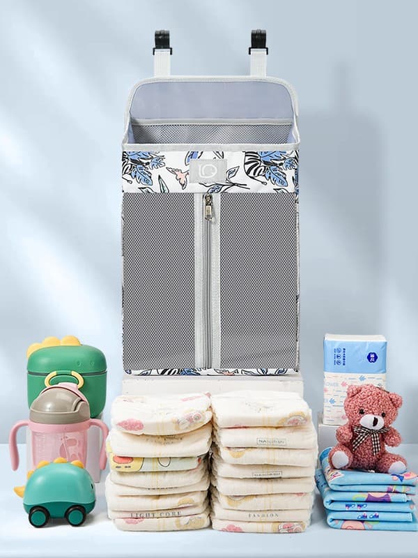 Children's storage bag for bed for new born, feeding bottle, wipes, organizer bag, crib 4