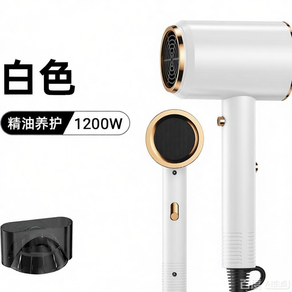 Hair dryer barber shop strong wind student dormitory hair dryer does not hurt the power generation hair dryer household negative ion hair dryer 3