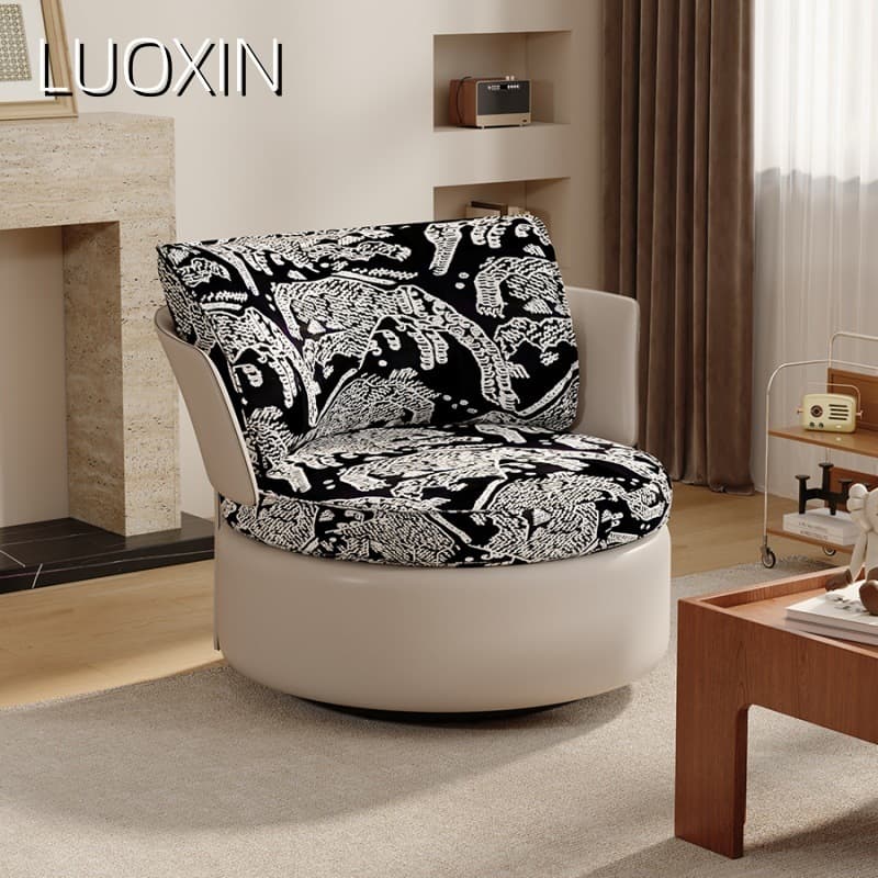 Retro rotating detachable sofa, french style, cotton and linen 1