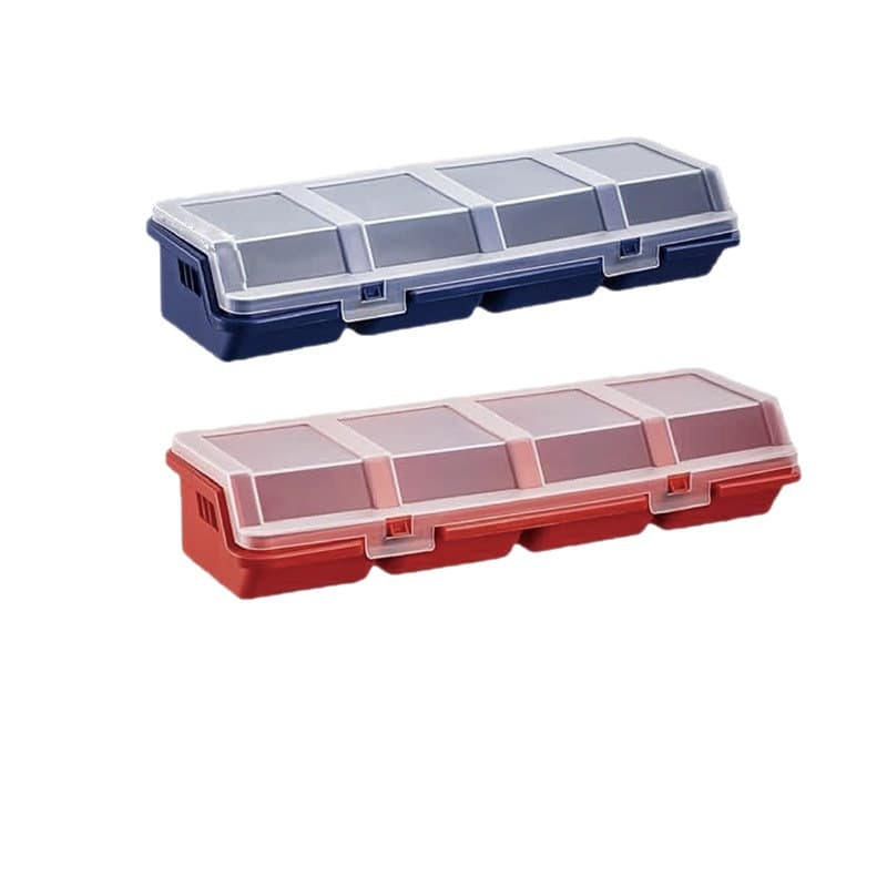 Electronic golden plastic storage box with accessories, (Physicals), classification 4