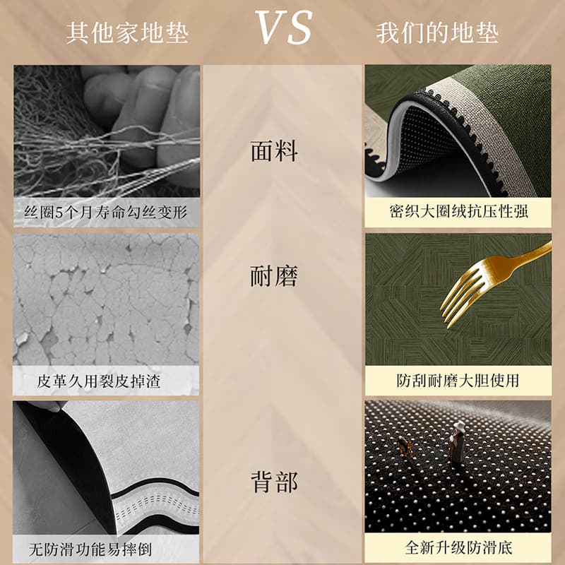 Carpet, doormat, non-slip duvet, high-quality style 4