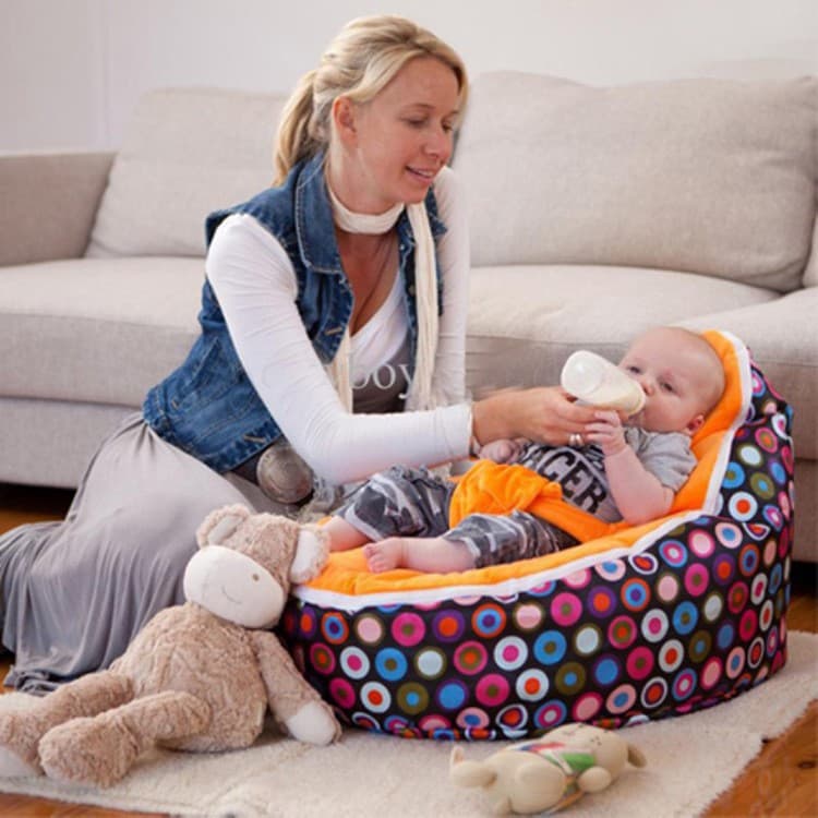 Baby Seat lazy sofa beanbag bed baby breastfeeding lying chair active bean bag 4