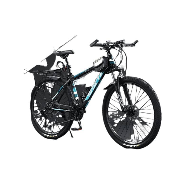 Shock-absorbing off-road mountain bike with brake system for adults for students for elderly, for teenagers 5
