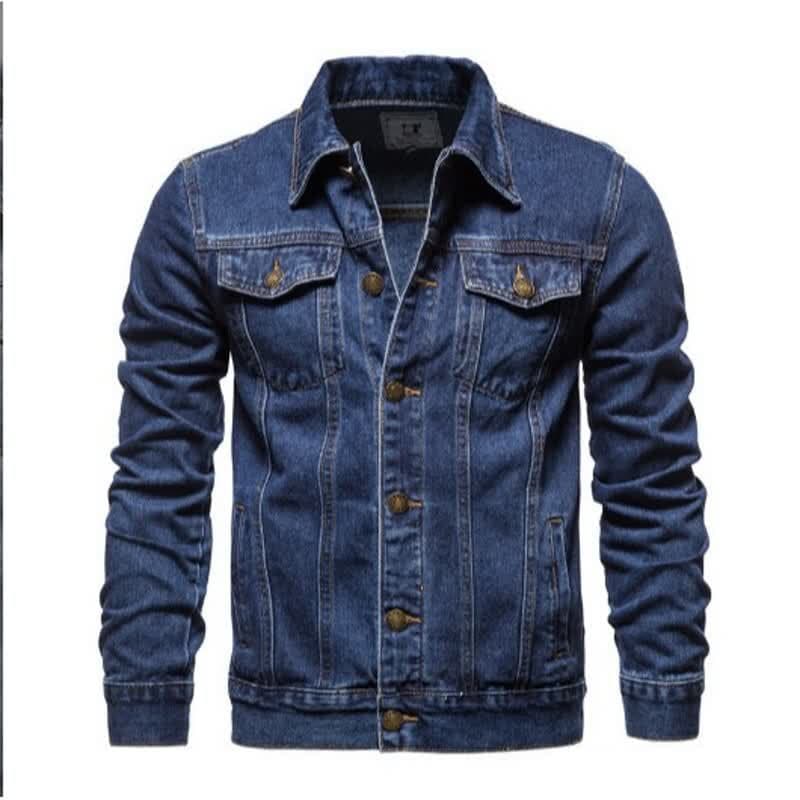 Autumn denim Japanese men's jacket 4