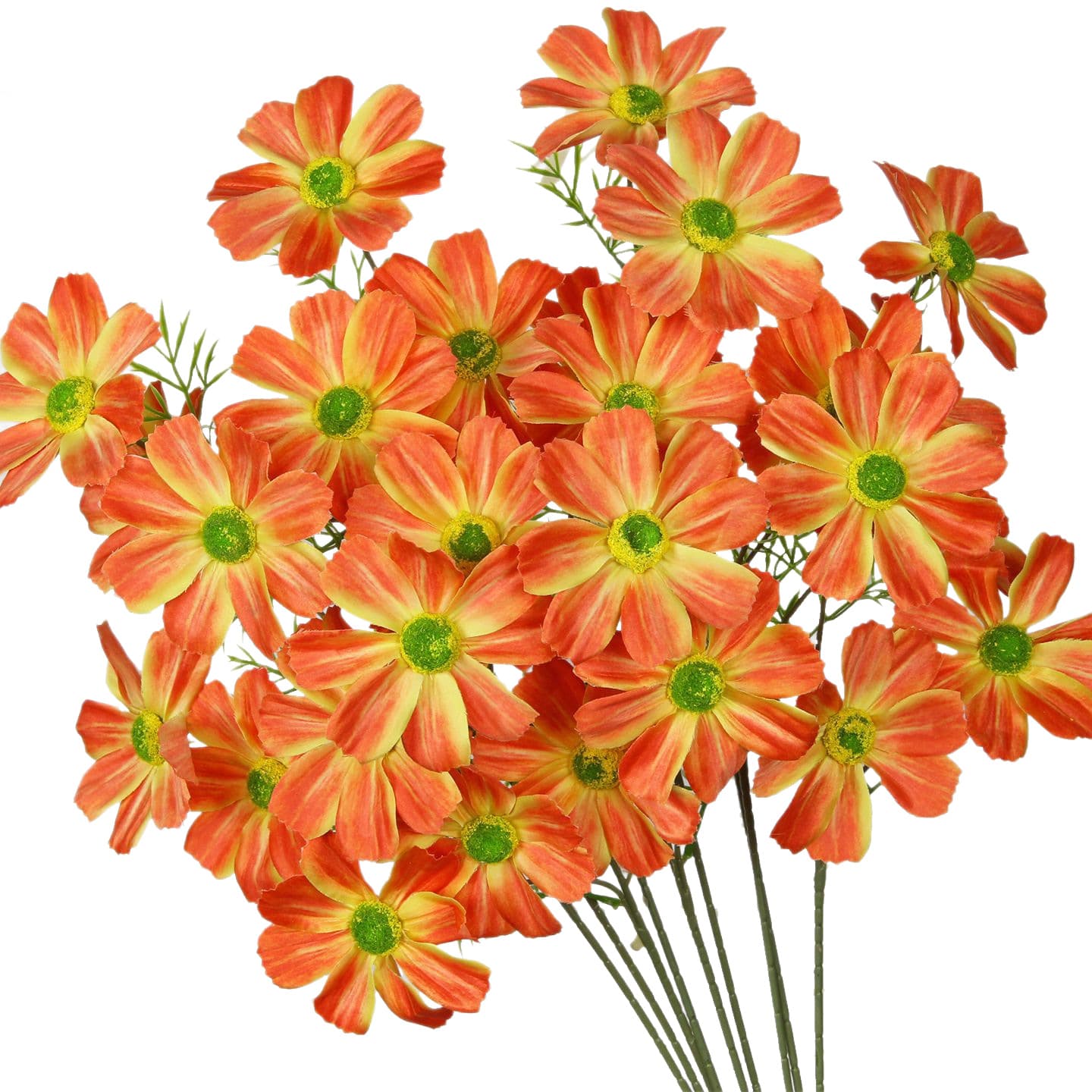 Orange simulated flowers orange autumn outdoor wedding home wedding hall fake flowers silk flowers wholesale bright orange 5