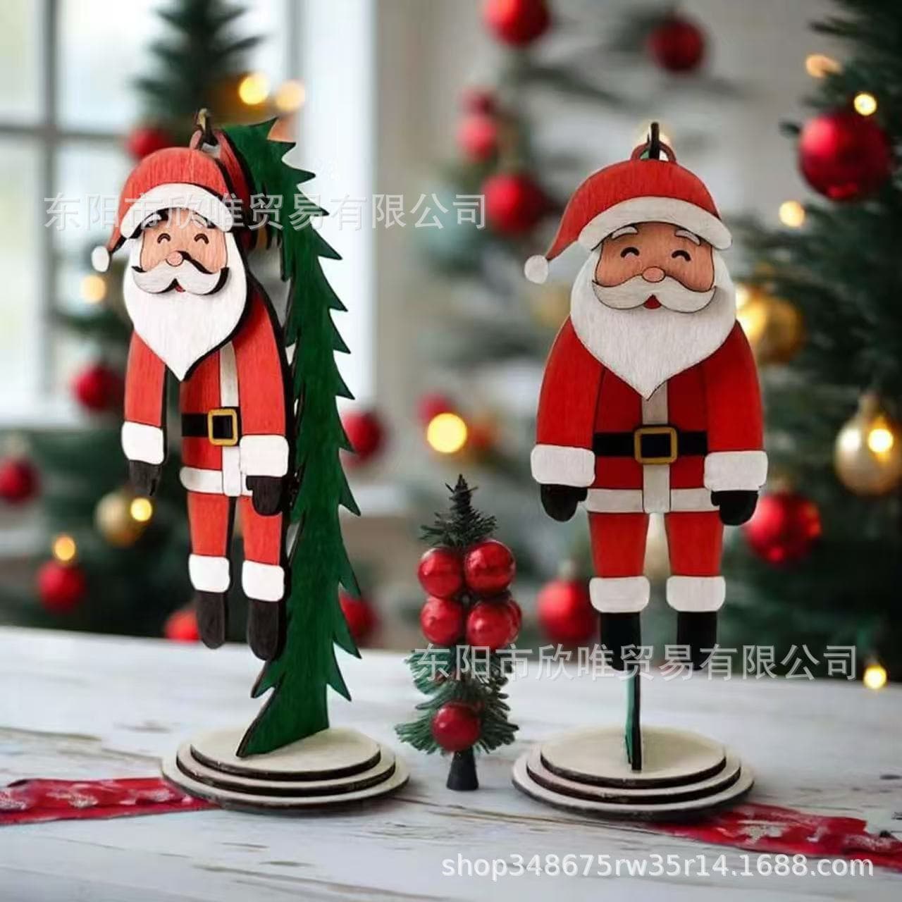 Wooden Christmas Swinger Decor 3