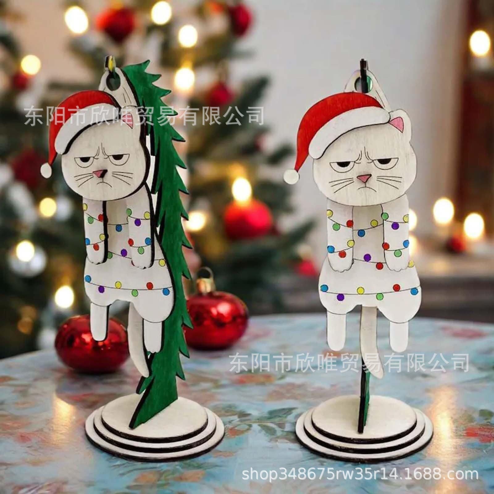 Wooden Christmas Swinger Decor 8