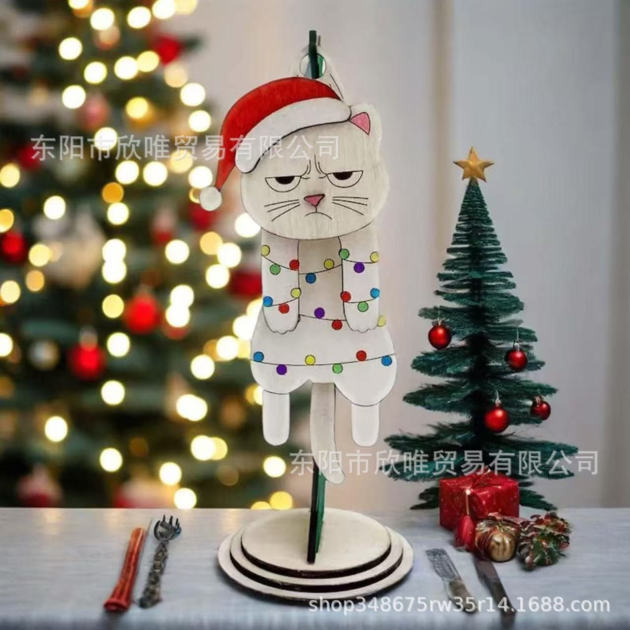 Wooden Christmas Swinger Decor 10