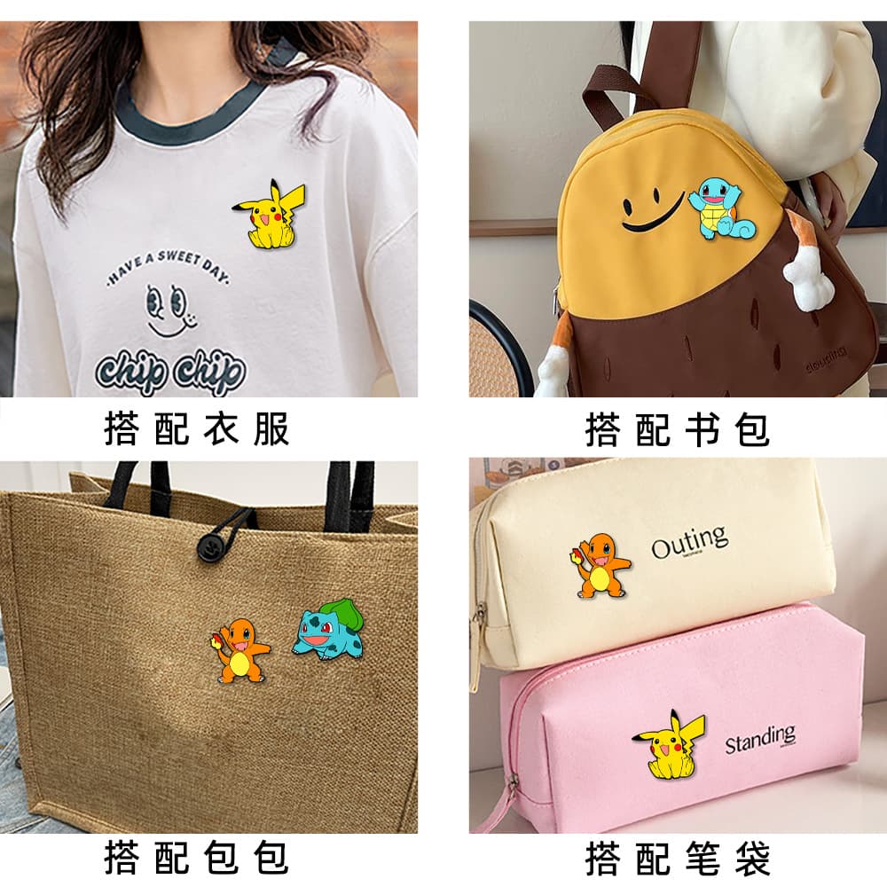 Cartoon badge, agile cute doll, brooch, Pokemon, pet 4