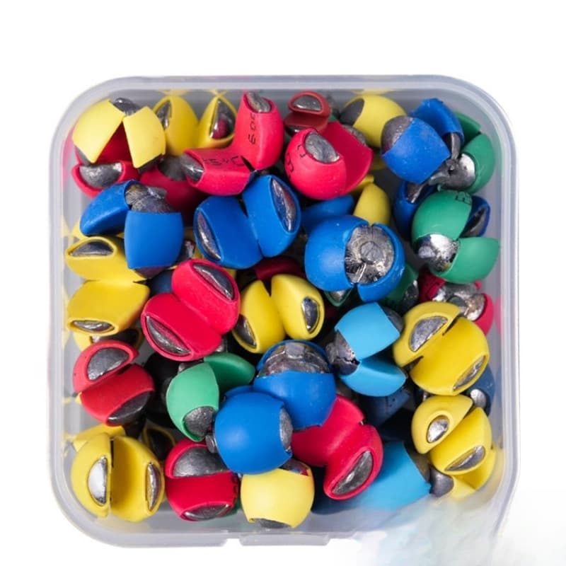 Plastic-coated lead sub-line clips, micro-lead, lead sinkers, open lines, fishing rafts, fishing clips, lead accessories, fishing gear and other supplies 5
