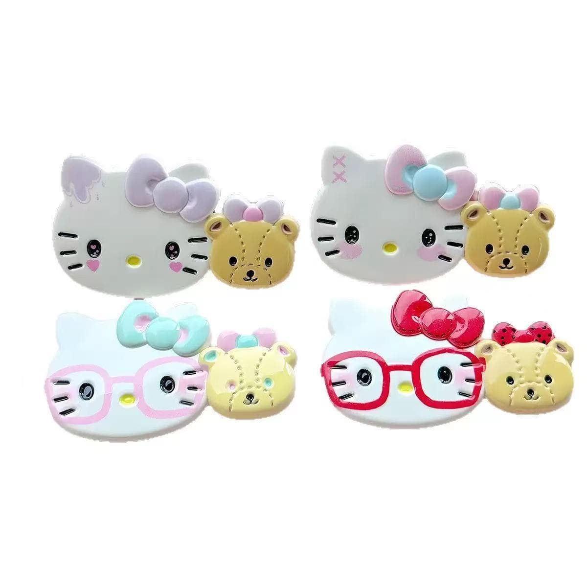 Cartoon accessories, hairgrip, hair accessory, bangs, hairpins, card holder, set, DIY 5