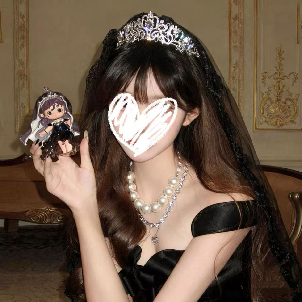 Tiara for adults, headband, crown for bride, hair accessory, princess style, high-quality style 4