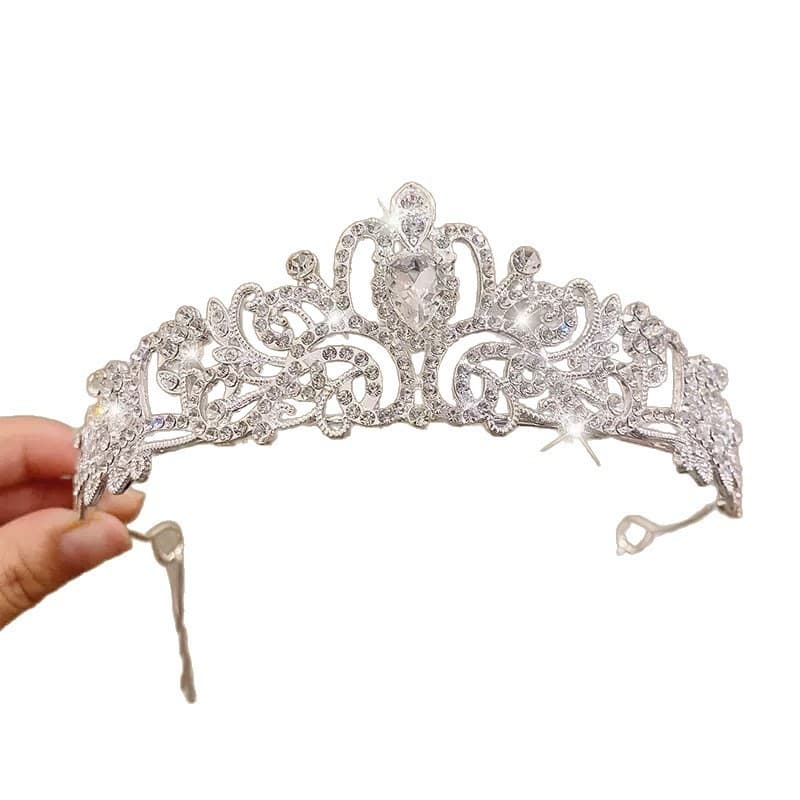 Tiara for adults, headband, crown for bride, hair accessory, princess style, high-quality style 5