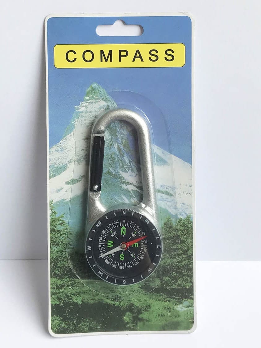 Climbing backpack stainless steel, metal thermometer, travel keychain 3