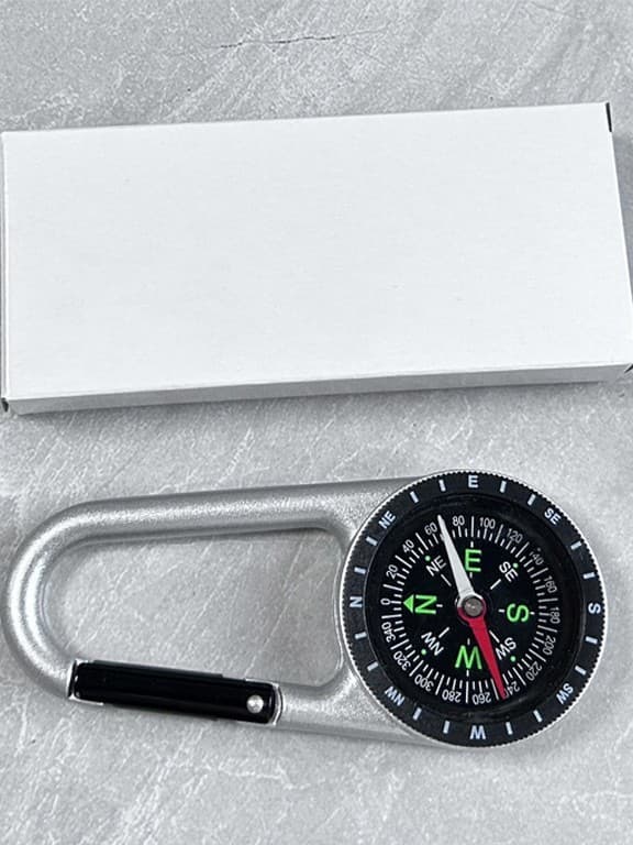 Climbing backpack stainless steel, metal thermometer, travel keychain 4