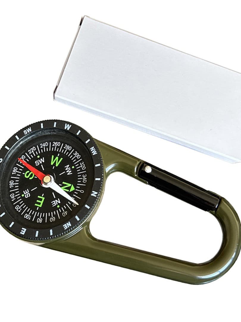 Climbing backpack stainless steel, metal thermometer, travel keychain 1