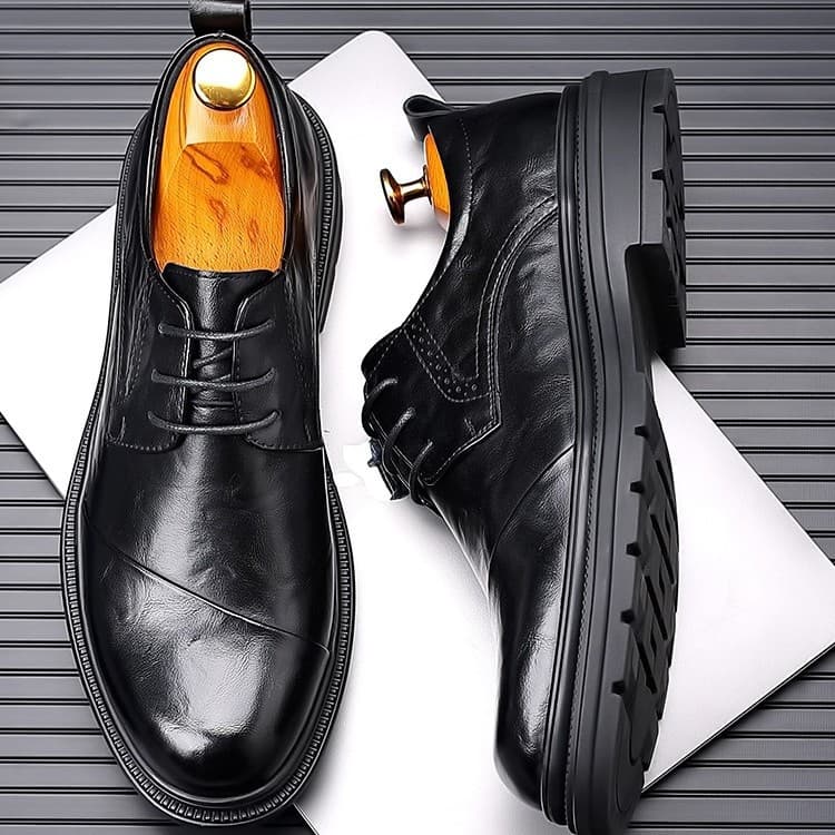 Woodpecker Classic Casual Leather Shoes - Soft Sole Men's Footwear 2