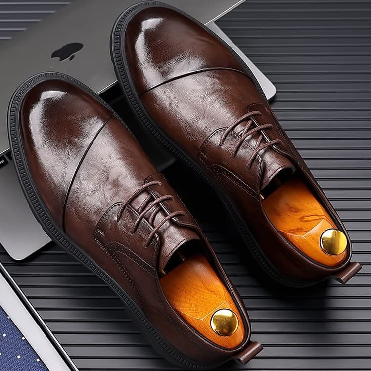 Woodpecker Classic Casual Leather Shoes - Soft Sole Men's Footwear 3