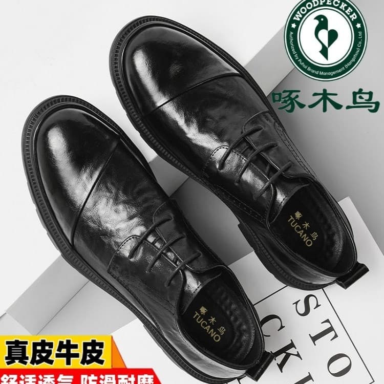 Woodpecker Classic Casual Leather Shoes - Soft Sole Men's Footwear 1