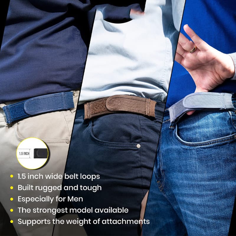 Elastic handheld universal travel belt with velcro for men and women 4